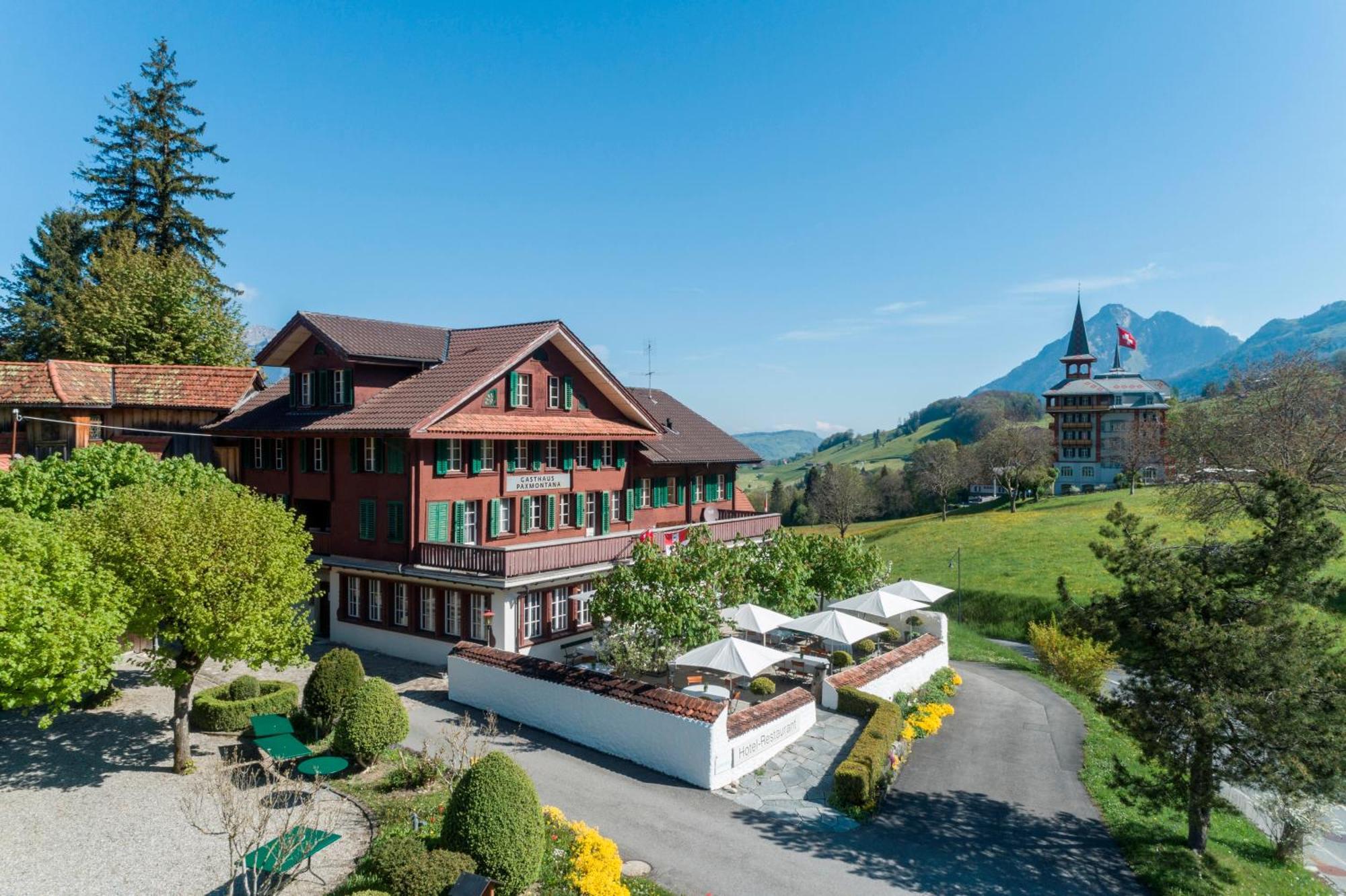 Gasthaus Paxmontana ザクセルン エクステリア 写真