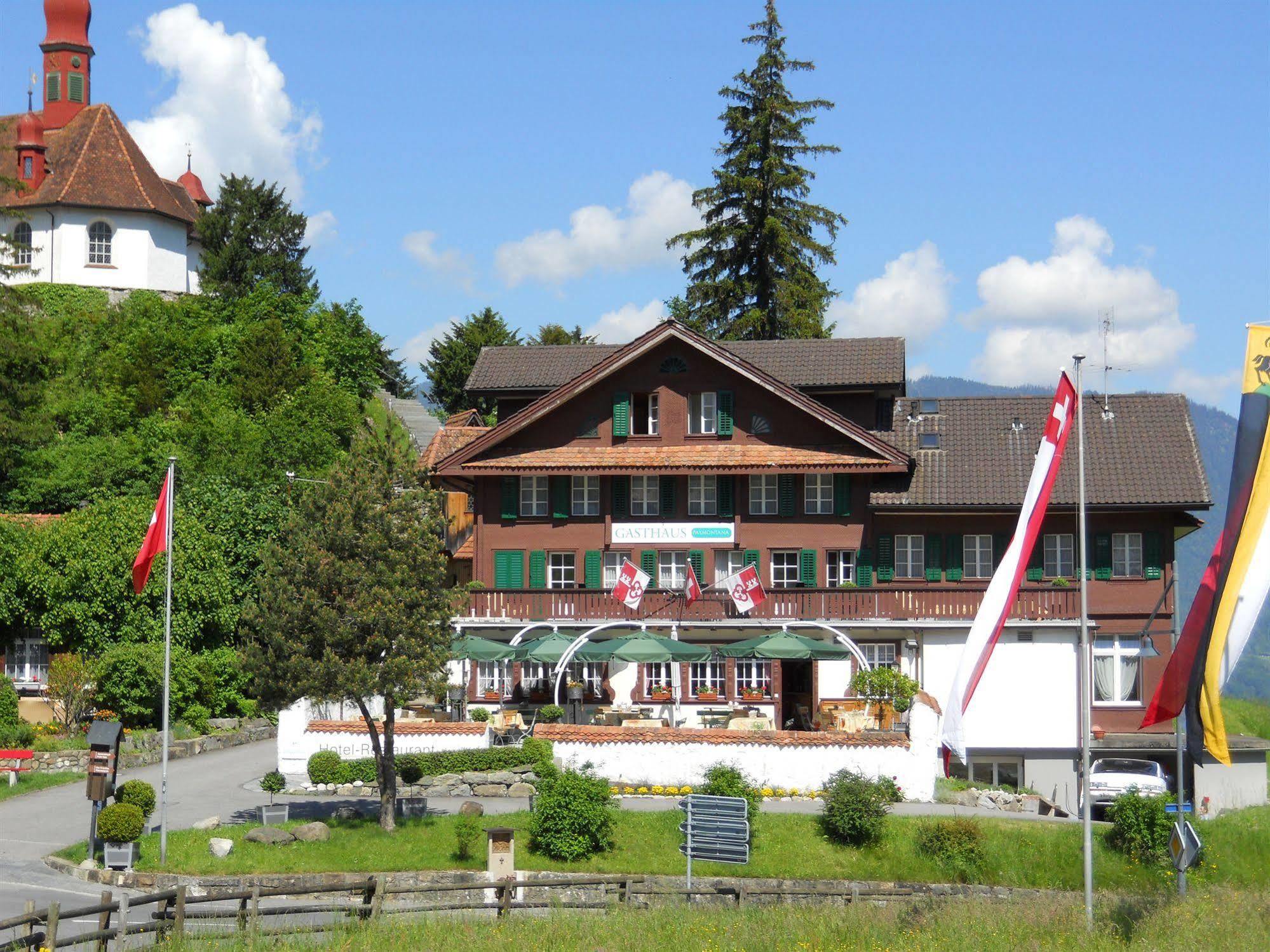 Gasthaus Paxmontana ザクセルン エクステリア 写真